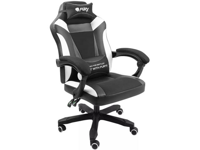 Геймърски столове Fury Avenger M+ Black-White