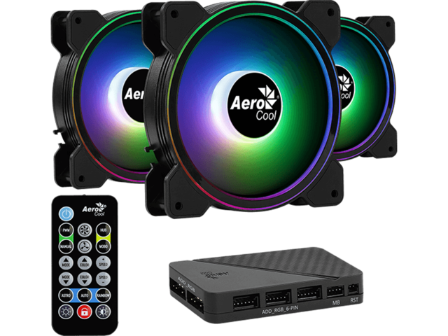 Вентилатори AeroCool Saturn 12F ARGB Pro 3-in-1
