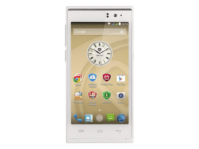 Смартфони Prestigio MultiPhone 5455 DUO 4GB, бял цвят