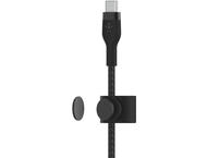 Кабели и Адаптери Belkin BoostCharge Pro Flex USB-C кабел с Lightning конектор, 1 метра, черен