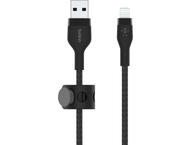 Кабели и Адаптери Belkin BoostCharge Pro Flex USB-A кабел с Lightning конектор, 2 метра, черен