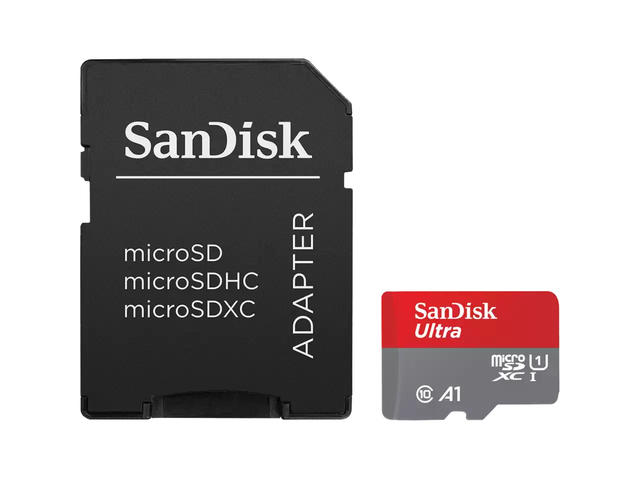Карти памет SANDISK Ultra microSDXC 256GB + SD Adapter 150MB/s Class 10 UHS-I