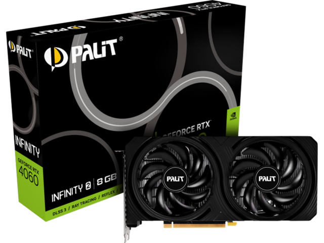 Видео карти Palit GeForce RTX 4060 Infinity 2 8GB
