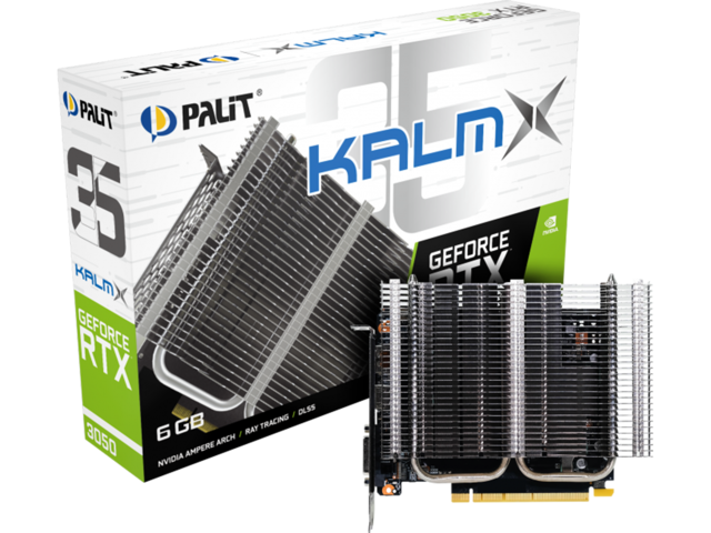 Видео карти Palit GeForce RTX 3050 KalmX 6GB