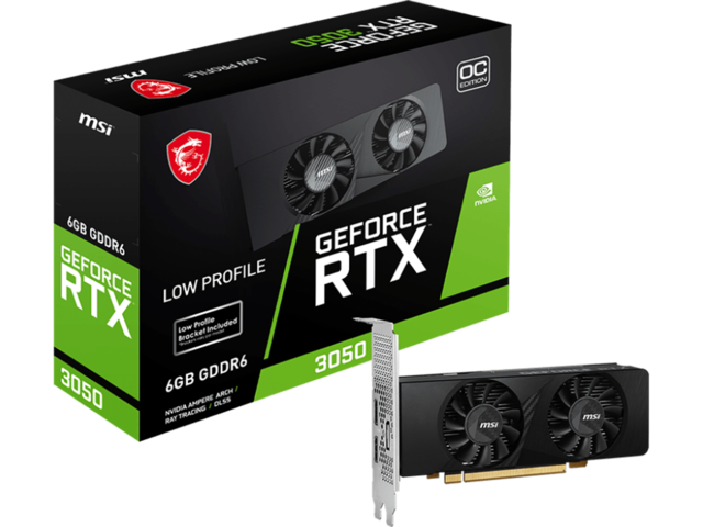 Видео карти MSI GeForce RTX 3050 LP 6G OC
