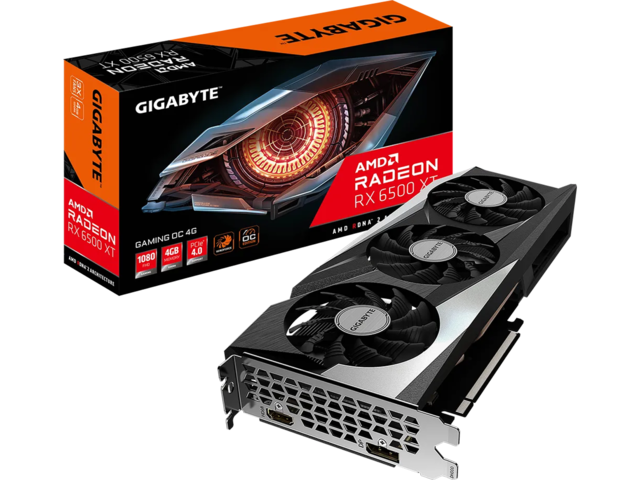 Видео карти GIGABYTE Radeon RX 6500 XT GAMING OC 4GB