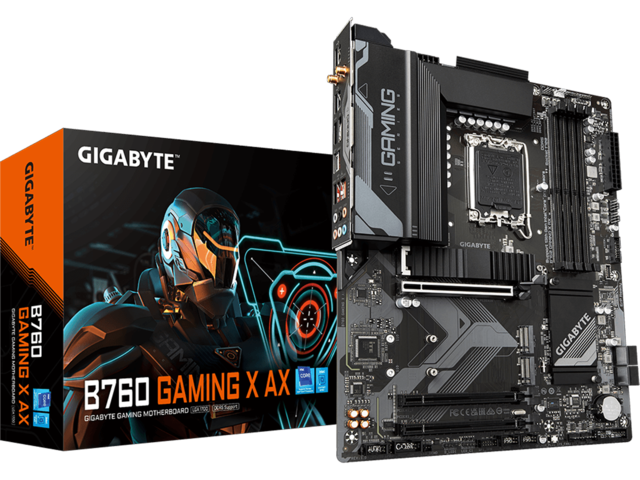 Дънни платки GIGABYTE B760 GAMING X AX