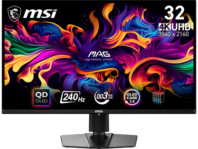 Монитори MSI MAG 321UPX QD-OLED