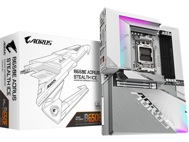 Дънни платки GIGABYTE B650E AORUS STEALTH ICE