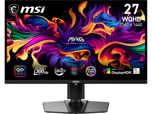 Монитори MSI MAG 271QPX QD-OLED