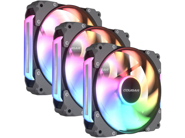 Вентилатори COUGAR Apolar 120 ARGB Black 3 Fan Pack