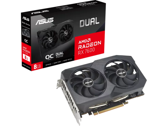 Видео карти ASUS Dual Radeon RX 7600 V2 OC Edition 8GB