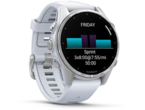 Смарт часовници Garmin fēnix® 8 - 43 мм, Silver с Whitestone силиконова каишка