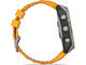 Смарт часовници Garmin fēnix® 8 – 51 mm, AMOLED Sapphire - Titanium с Spark Orange/Graphite силиконова каишка