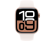 Смарт часовници Apple Watch S10 GPS 42mm Rose Gold Alu Case with Light Blush Sport Band - S/M