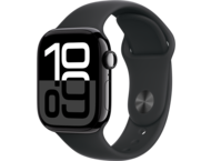 Смарт часовници Apple Watch S10 GPS 42mm Jet Black Alu Case with Black Sport Band - S/M
