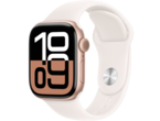 Смарт часовници Apple Watch S10 GPS 42mm Rose Gold Alu Case with Light Blush Sport Band - M/L