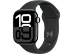 Смарт часовници Apple Watch S10 GPS + Cellular 42mm Jet Black Alu Case with Black Sport Band - M/L
