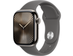 Смарт часовници Apple Watch Series 10 GPS + Cellular 42mm Natural Titanium Case with Stone Grey Sport Band - S/M