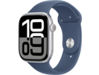 Смарт часовници Apple Watch S10 GPS 46mm Silver Alu Case with Denim Sport Band - M/L