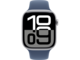 Смарт часовници Apple Watch S10 GPS + Cellular 46mm Silver Alu Case with Denim Sport Band - S/M