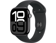 Смарт часовници Apple Watch S10 GPS + Cellular 46mm Jet Black Alu Case with Black Sport Band - M/L