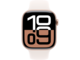 Смарт часовници Apple Watch S10 GPS + Cellular 46mm Rose Gold Alu Case with Light Blush Sport Band - S/M