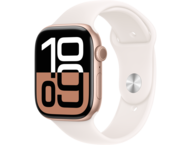 Смарт часовници Apple Watch S10 GPS + Cellular 46mm Rose Gold Alu Case with Light Blush Sport Band - S/M