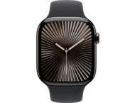 Смарт часовници Apple Watch S10 GPS + Cellular 46mm Slate Titanium Case with Black Sport Band - S/M