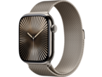 Смарт часовници Apple Watch Series 10 GPS + Cellular 46mm Natural Titanium Case with Natural Milanese Loop - M/L