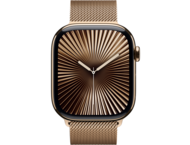 Смарт часовници Apple Watch S10 GPS + Cellular 46mm Gold Titanium Case with Gold Milanese Loop - M/L