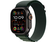 Смарт часовници Apple Watch Ultra2 GPS + Cellular 49mm Black Titanium Case with Dark Green Alpine Loop - Large