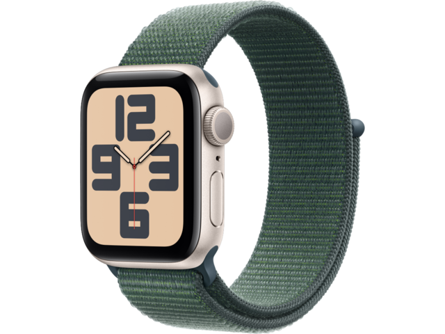 Смарт часовници Apple Watch SE2 GPS 40mm Starlight Alu Case with Lake Green Sport Loop