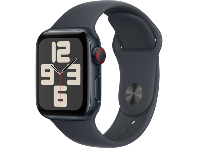 Смарт часовници Apple Watch SE2 GPS + Cellular 40mm Midnight Alu Case with Midnight Sport Band - S/M
