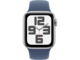 Смарт часовници Apple Watch SE2 GPS + Cellular 40mm Silver Alu Case with Denim Sport Band - S/M