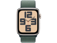 Смарт часовници Apple Watch SE2 GPS + Cellular 44mm Starlight Alu Case with Lake Green Sport Loop