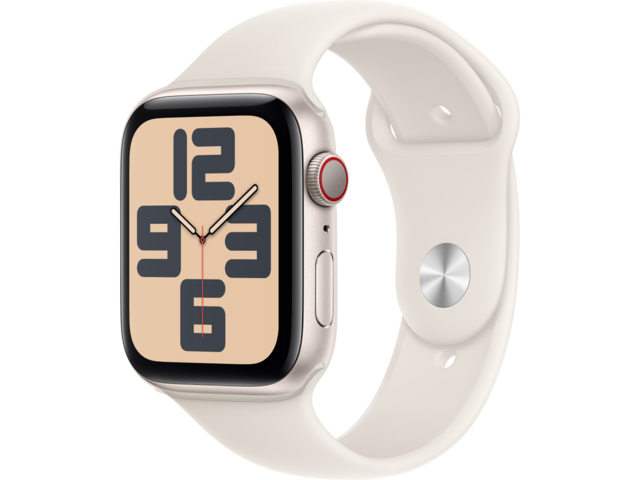 Смарт часовници Apple Watch SE2 (2024) GPS + Cellular 44mm Starlight Alu Case with Starlight Sport Band - M/L