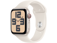 Смарт часовници Apple Watch SE2 GPS + Cellular 44mm Starlight Alu Case with Starlight Sport Band - S/M