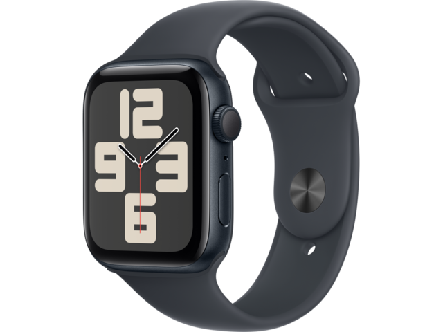 Смарт часовници Apple Watch SE2 GPS 44mm Midnight Alu Case with Midnight Sport Band - S/M