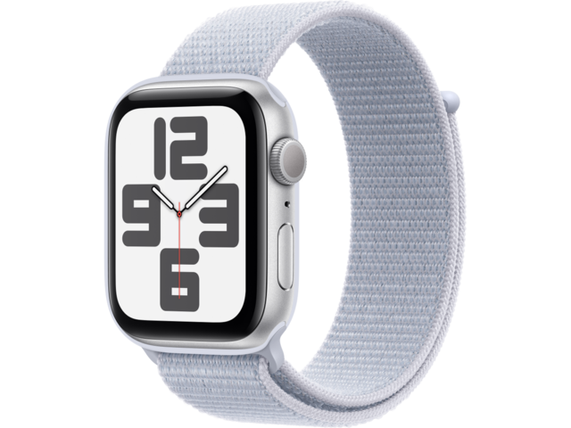 Смарт часовници Apple Watch SE2 GPS 44mm Silver Alu Case with Blue Cloud Sport Loop