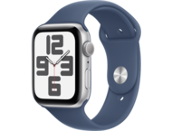 Смарт часовници Apple Watch SE2 GPS 44mm Silver Alu Case with Denim Sport Band - M/L