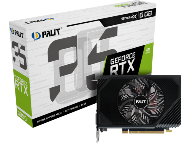 Видео карти Palit GeForce RTX 3050 StormX 6GB