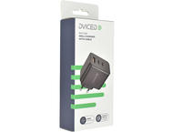 Зарядни устройства Dviced Wall charger and cable 65W GaN, Black