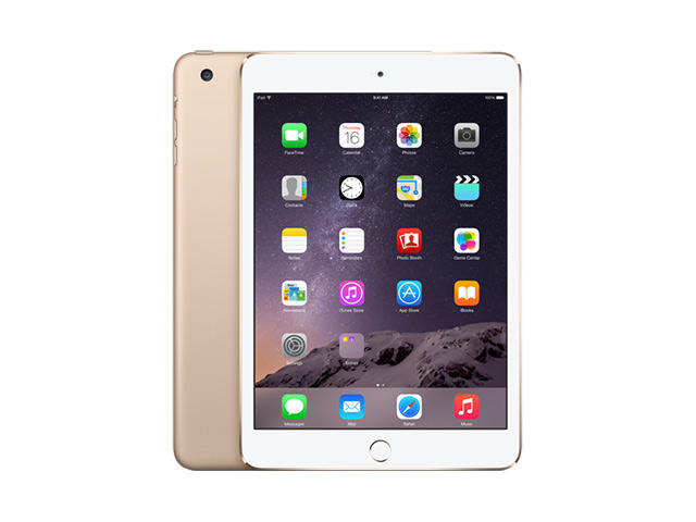 Таблети Apple iPad mini 3 Wi‑Fi + Cellular 128GB, златист цвят