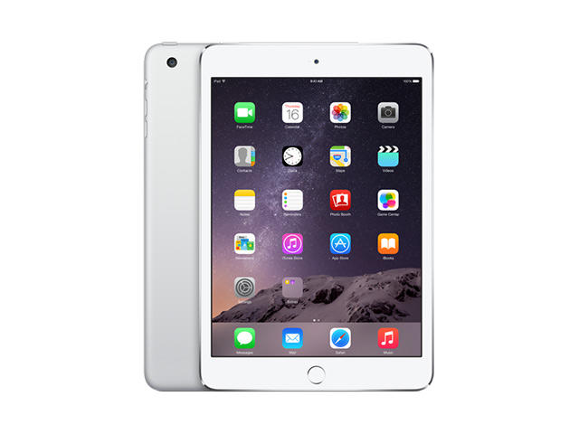 Таблети Apple iPad mini 3 Wi‑Fi + Cellular 128GB, сребрист цвят