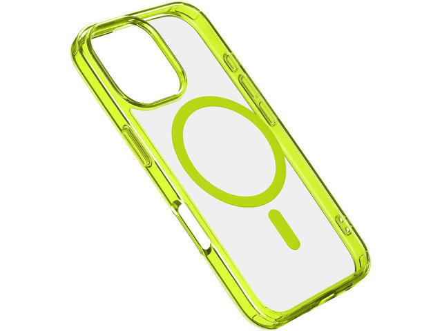 Калъфи Cellular line Iconic Mag iPhone 16 Pro, лайм