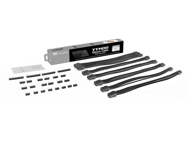 Кабели за компоненти Thermaltake комплект удължителни кабели TtMod Sleeve Cable Black