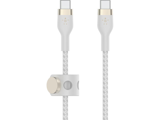 Кабели и Адаптери Belkin BoostCharge Pro Flex USB-C to USB-C Cable 60W 1 m, White