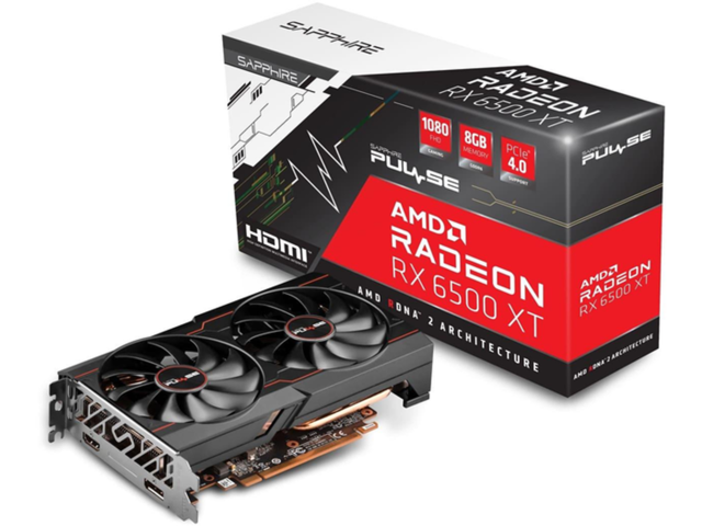 Видео карти Sapphire PULSE AMD Radeon RX 6500 XT 8GB