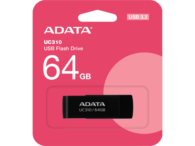 USB памети 64GB ADATA UC310 USB Flash Drive, Black